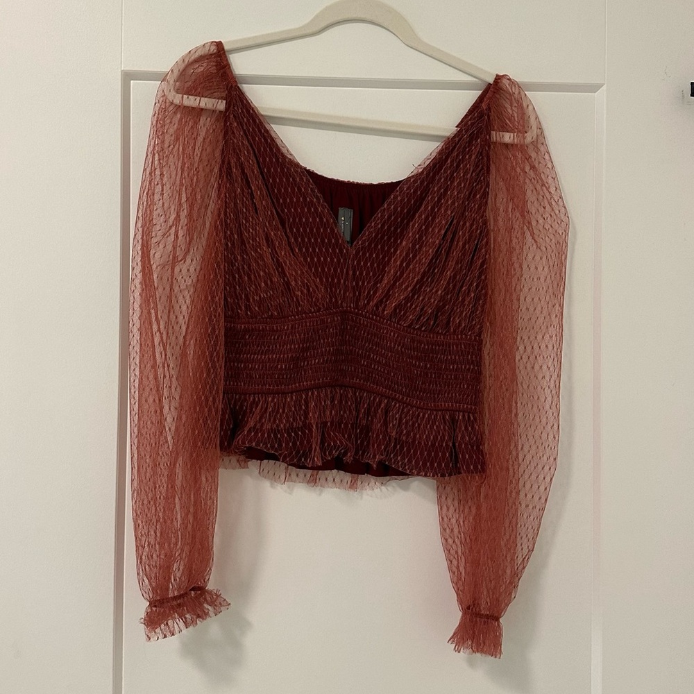 By Anthropologie Peplum Blouse